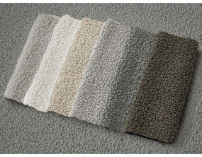 Ciemnoszary narożnik z materiału bouclé (lewostronny/z szezlongiem) Leonore – Bobochic Paris