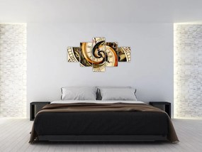 Obraz zegara (125x70 cm)