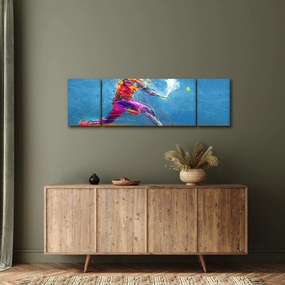 Obraz - Malowany tenisista (170x50 cm)