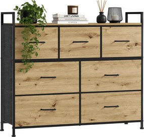 Duża komoda z szufladami w stylu loft dąb artisan A9-Z16