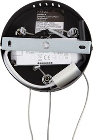 Designerska lampa wisząca czarna okrągła z 3-stopniowym ściemnianiem - Krisscross