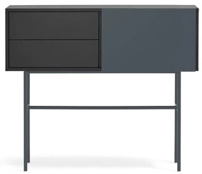 Czarno-antracytowa konsola 35x110 cm Nube – Teulat