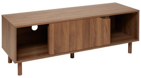 Szafka pod telewizor SLIDY, kolor ciemnego drewna, 120 x 40 x 42 cm