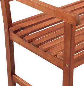 Drewniana ławka ogrodowa Retri - brązowa