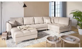 Kremowy narożnik (lewostronny) Ariella – Ropez