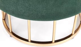 MINTY pufa ciemny zielony / złoty