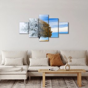 Obraz - Zmiana pór roku (125x70 cm)