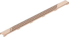 Mexen Flat M15 maskownica do odpływu liniowego 90 cm, różowe złoto - 1624090