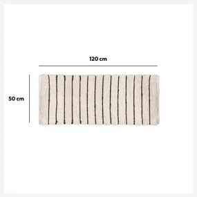 Dywan kremowy STRIPED 50x120 cm