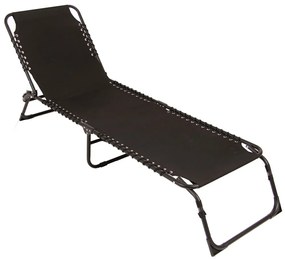 Łóżko plażowe Relax czarny PATIO