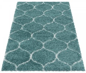 Dywan shaggy Salsa koniczyna niebieski 120 cm x 170 cm