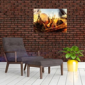 Obraz - Motyw szamana (70x50 cm)