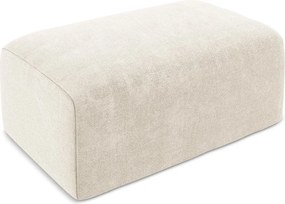 Kremowy podnóżek z tkaniny szenilowej Kona – Makamii