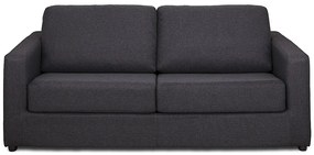 Kanapa 3-osobowa rozkładana z antracytowej tkaniny DONETO