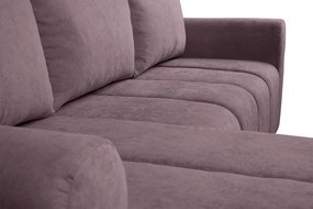 Kompaktowy, rozkładany narożnik Bueno, wrzos/fiolet - Soro 65