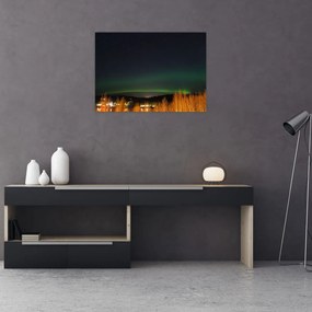 Obraz zorzy polarnej (70x50 cm)