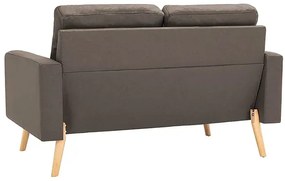 3-osobowy zestaw wypoczynkowy z fotelem, taupe - Muria 3X