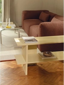 Żółty metalowy regał 160x57x37 cm Hes – noo.ma