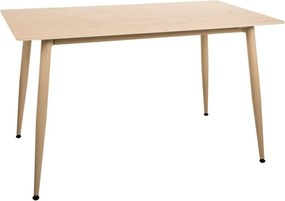 Stół jadalniany TALVEN z blatem z ceramiki trawertynowej 130x70 cm, trawertyn/kaszmir