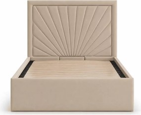 Łóżko tapicerowane Beyza 90-180x200 z pojemnikiem stelażem materacem topperem - polski produkt