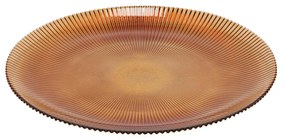 Prążkowany talerz płaski AMBER, Ø 28 cm