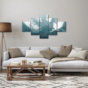 Obraz - Białe pióro (125x70 cm)
