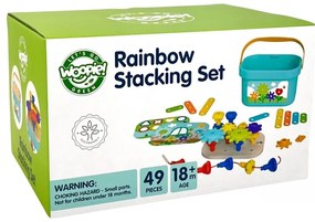 Woopie green konstrukcyjny box motoryczny montessori 12w1 fsc