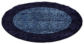 Dywan shaggy Life granatowy 120 cm x 120 cm koło