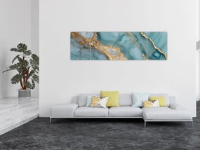 Obraz - Turkusowy marmur (170x50 cm)