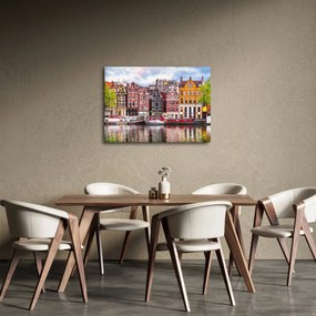 Obraz - Amsterdam, domy tańca (70x50 cm)
