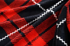 PrzytulneMieszkanie.pl PrzytulneMieszkanie.pl Pościel z mikropluszu ALBURY czerwona Rozmiar pościeli: 70 x 90 cm | 140 x 220 cm