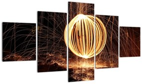 Obraz - Malowanie światłem (125x70 cm)