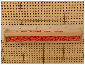 Drewniana półeczka przezroczysta ścianka 80 cm - masterkidz tablica naukowo-kreatywna stem