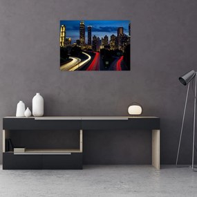 Obraz - Miasto nocą (70x50 cm)