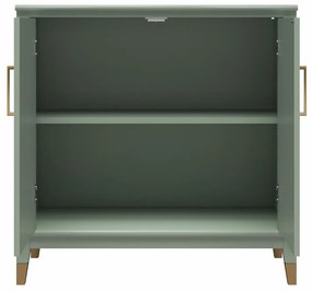 Zielona szafka 86x85x41 cm Westerleigh – CosmoLiving by Cosmopolitan