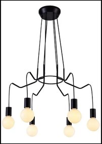 Duża czarna lampa industrialna - 4X K149 T3-A36