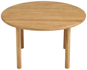 Okrągły stolik z litego drewna dębowego w naturalnym kolorze ø 70 cm Jena – House Nordic