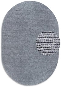 Dywan wełniany Villeroy &amp; Boch szary owal 160 cm x 230 cm