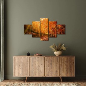 Obraz jesiennego lasu (125x70 cm)