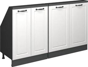 Szafka kuchenna na dach skośny biały domek wiejski 140x46x81.6 r-line