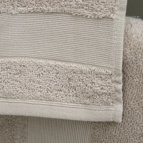 Beżowe bawełniane ręczniki kąpielowe frotte zestaw 2 szt. 90x140 cm Anti-Bacterial – Catherine Lansfield