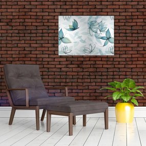 Obraz - Niebieskie motyle (70x50 cm)