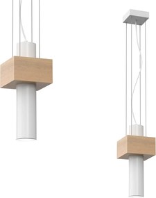 Lampa Sufitowa Wisząca biała WEST WHITE 1xGU10