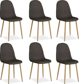 Krzesło jadalniane 44x88x45,5 cm antracyt Eames