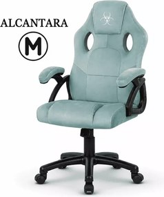 Fotel obrotowy Bazarnes z oddychającą tkaniną Alcantara i funkcją TILT
