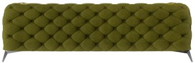 Zielona aksamitna sofa 243 cm Chelsea – Ropez