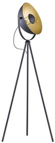 Ciemnoszara metalowa lampa stojąca Trio Chewy, wys. 160 cm