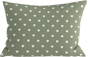 Polibawełniana poszewka na poduszkę SAGHEARTS POLY 50x70 cm, zielona