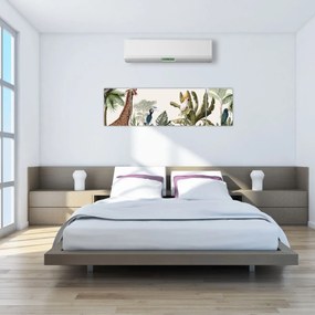 Obraz - Mieszkańcy Afryki (170x50 cm)