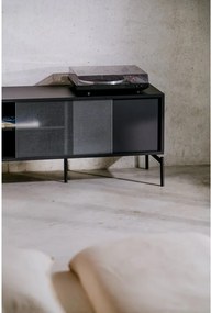 Czarna szafka pod TV 116x55x42 cm Met Mini – noo.ma